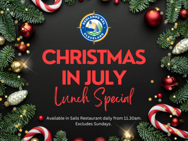 Christmas In July Lunch - Redlands RSL