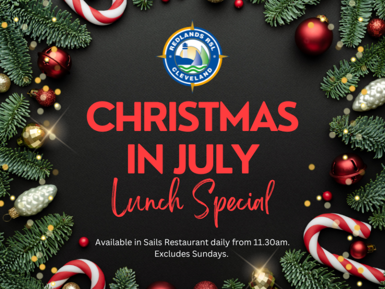 Christmas In July Lunch Redlands RSL