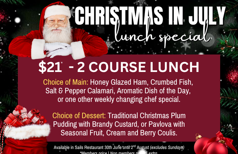 Christmas In July 2-Course Lunch Specials